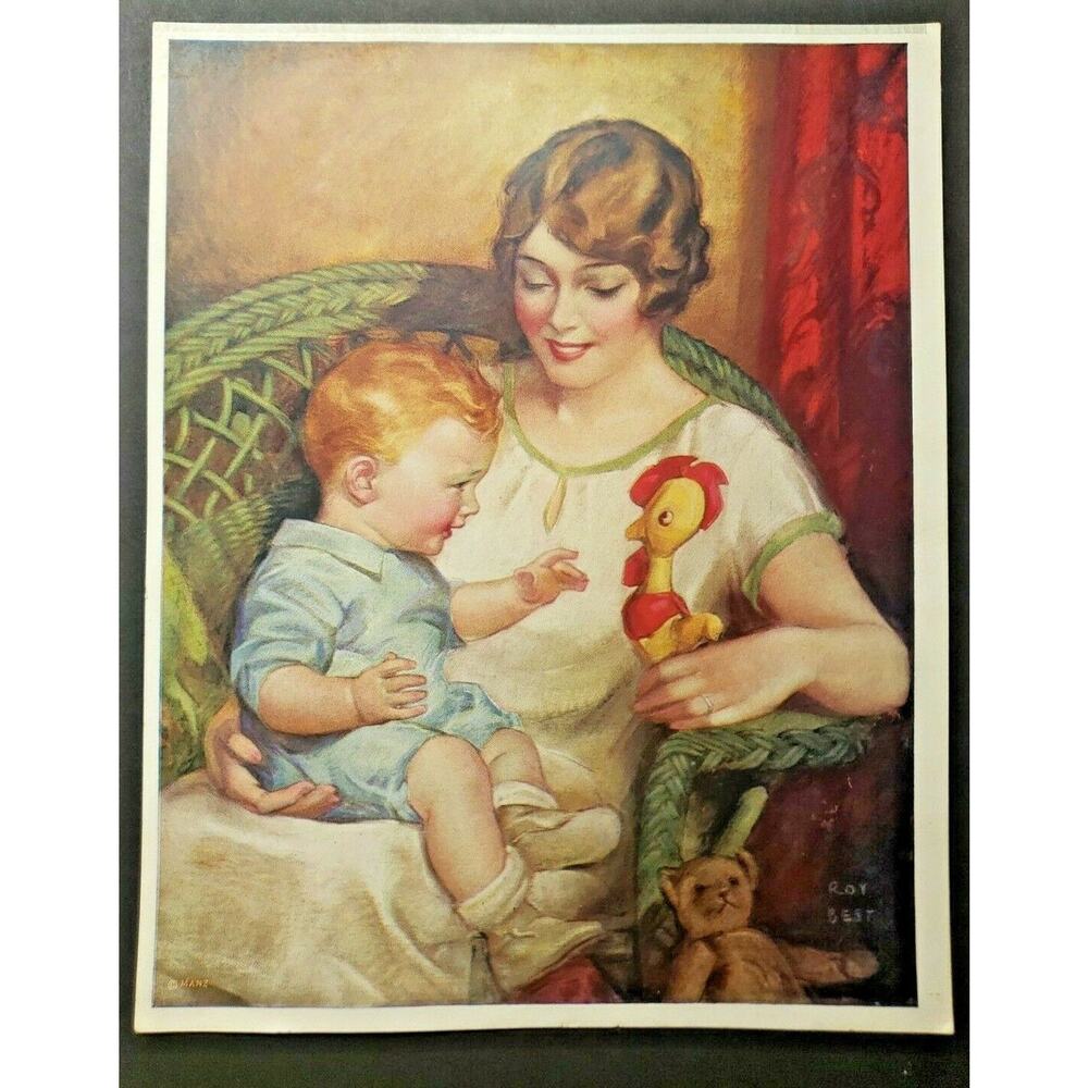 Vintage 1920's MANZ‎ Roy Best Picture No. 9 Mother's Big Boy NOS Unused (B5)